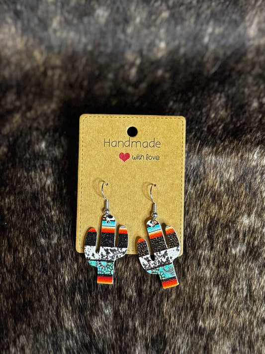 Serape Collage Cactus