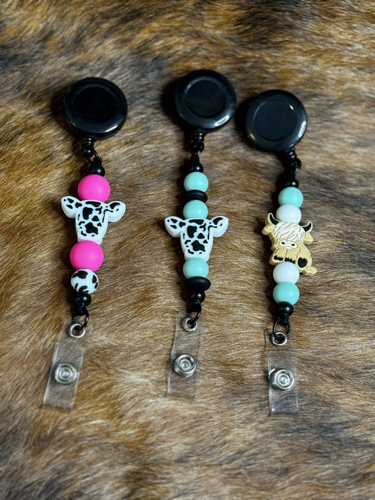 Cow Themed Badge Reel