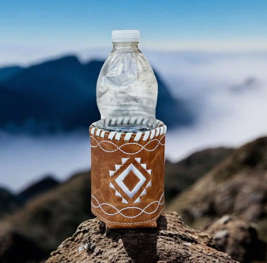 Aztec Leather Koozie