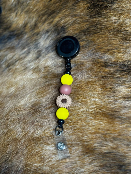 Sunflower Badge Reel