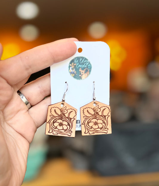 Breakaway Tooled Earrings