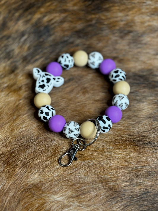 Moo Lavender Wristlet