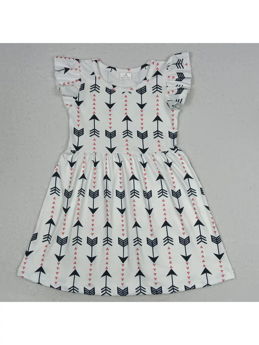Arrow Flutter Dress