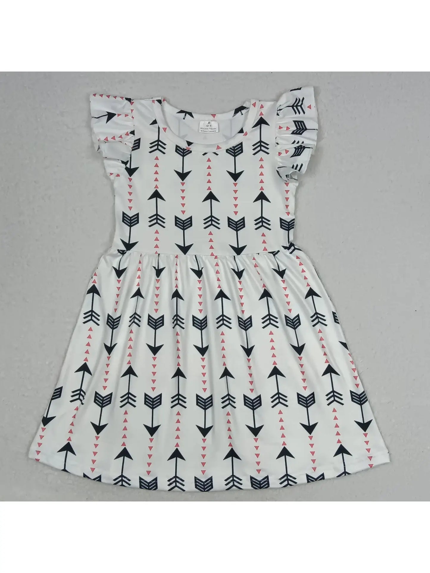 Arrow Flutter Dress